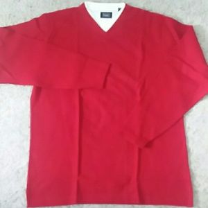 New Haggar V-Neck Long Sleave Shirt